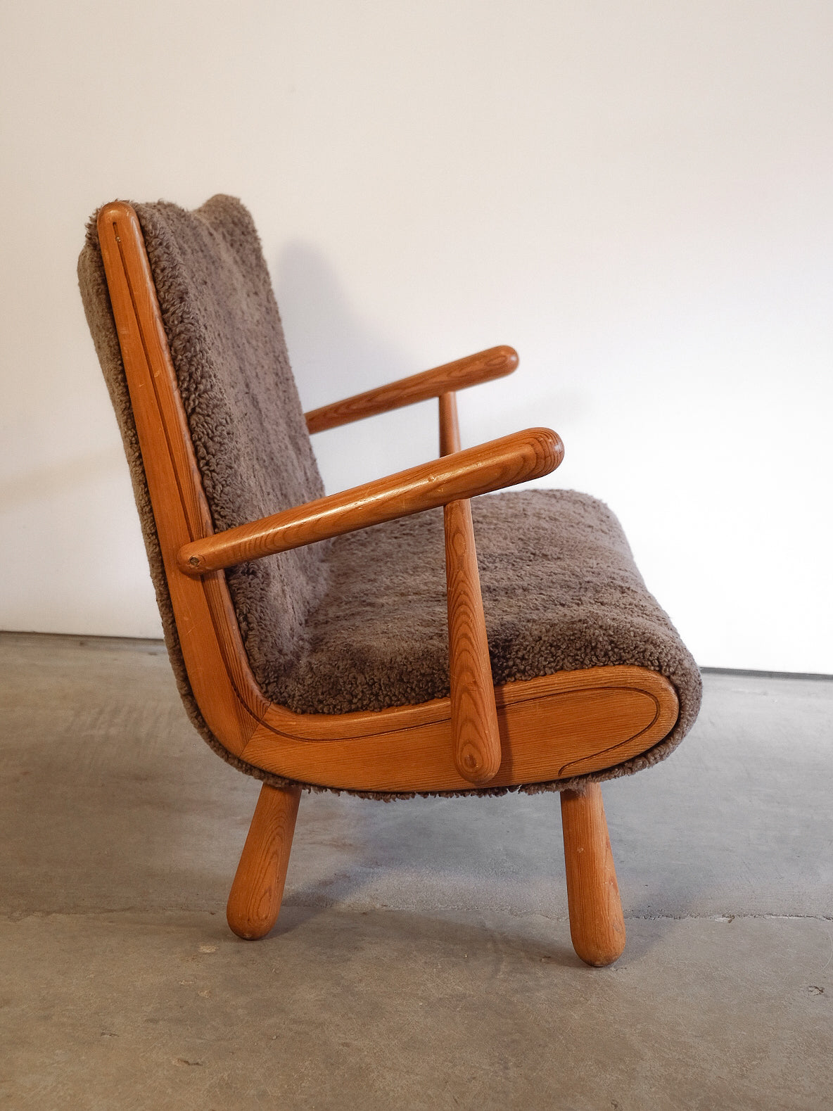 Wooden Love Seat