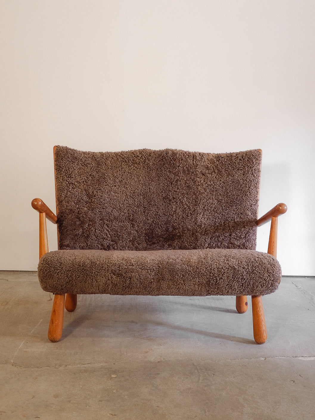 Wooden Love Seat