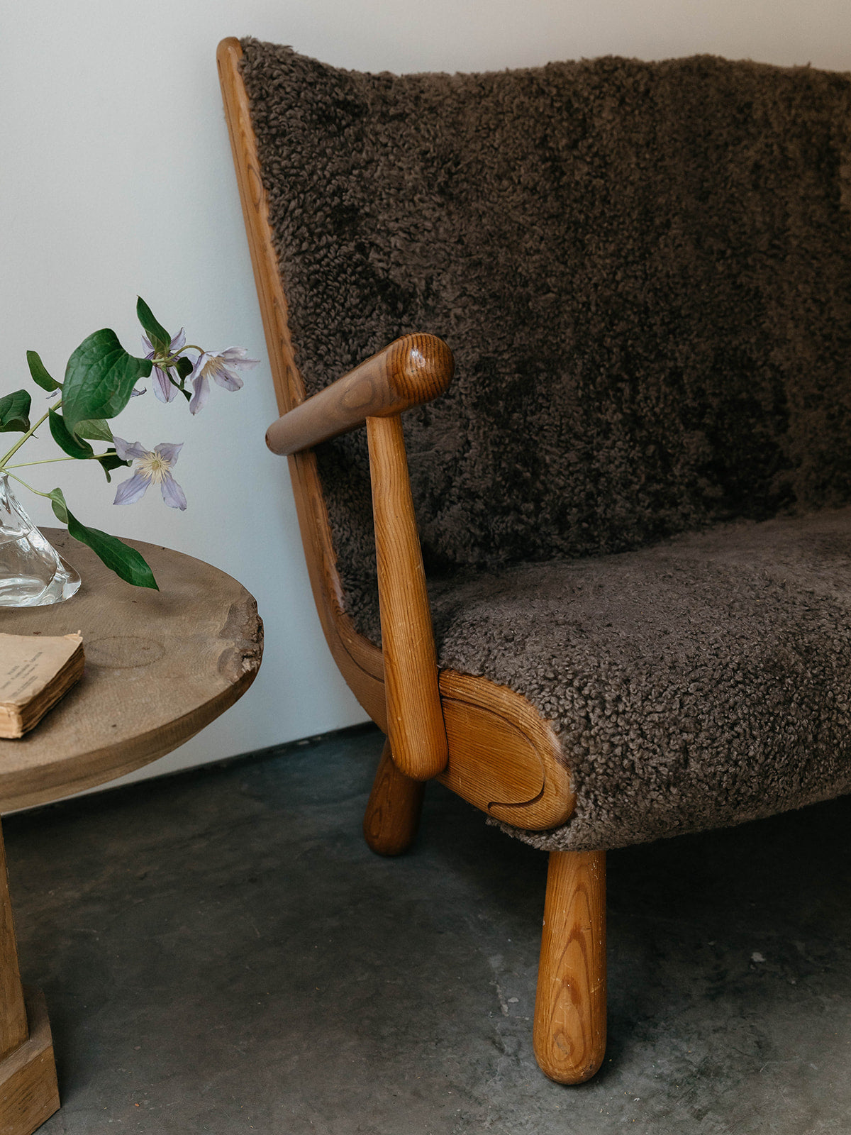 Wooden Love Seat