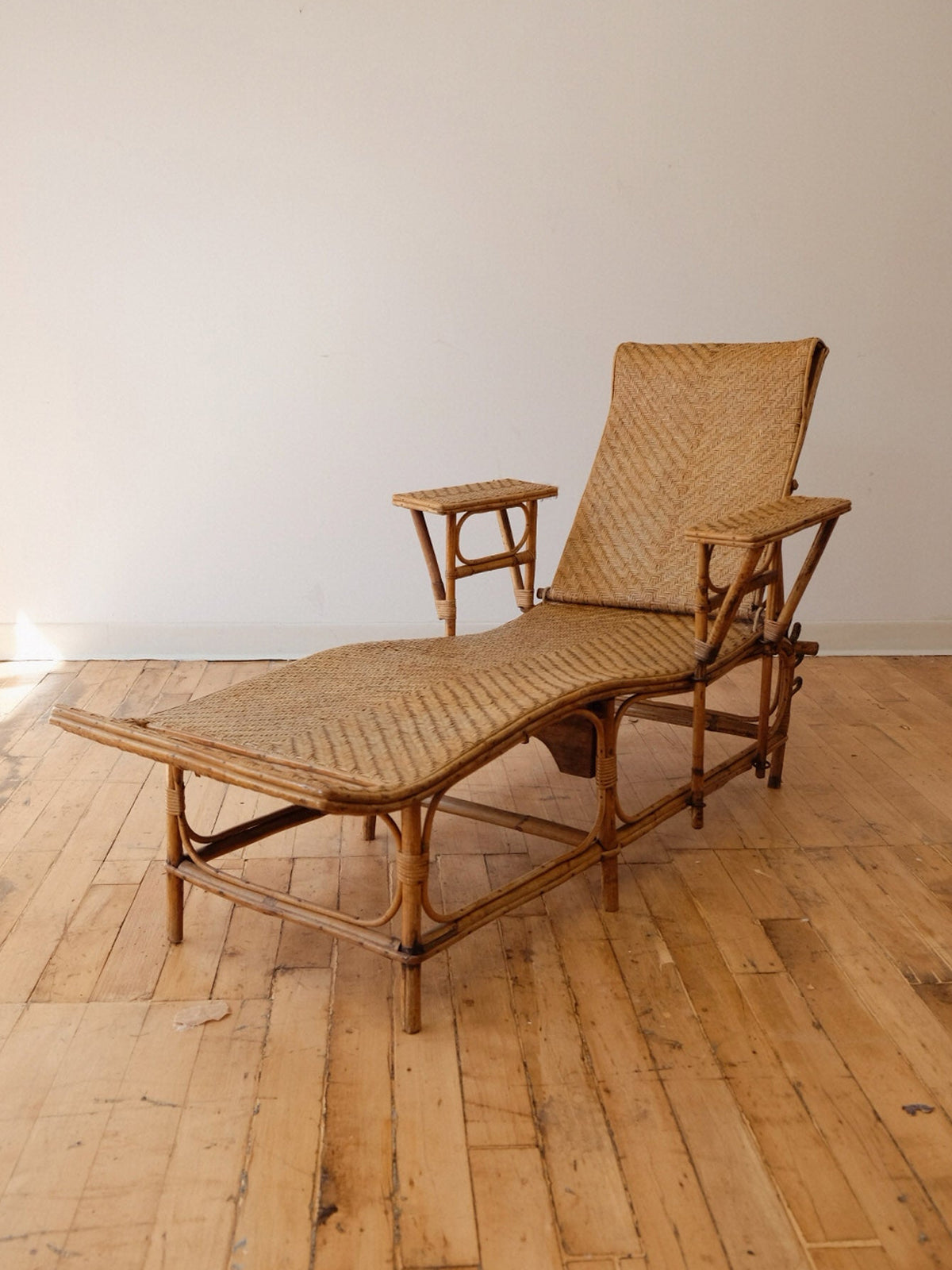 Bamboo and Rattan Chaise