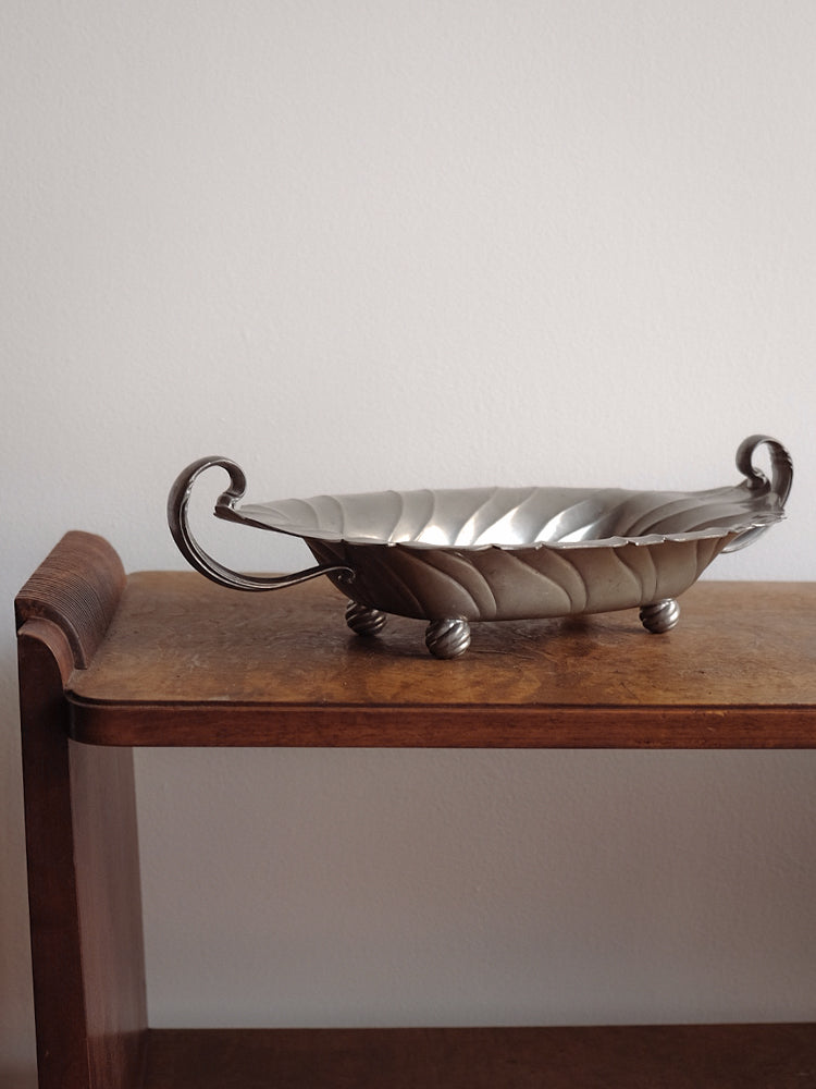 Vintage Pewter Footed Bowl