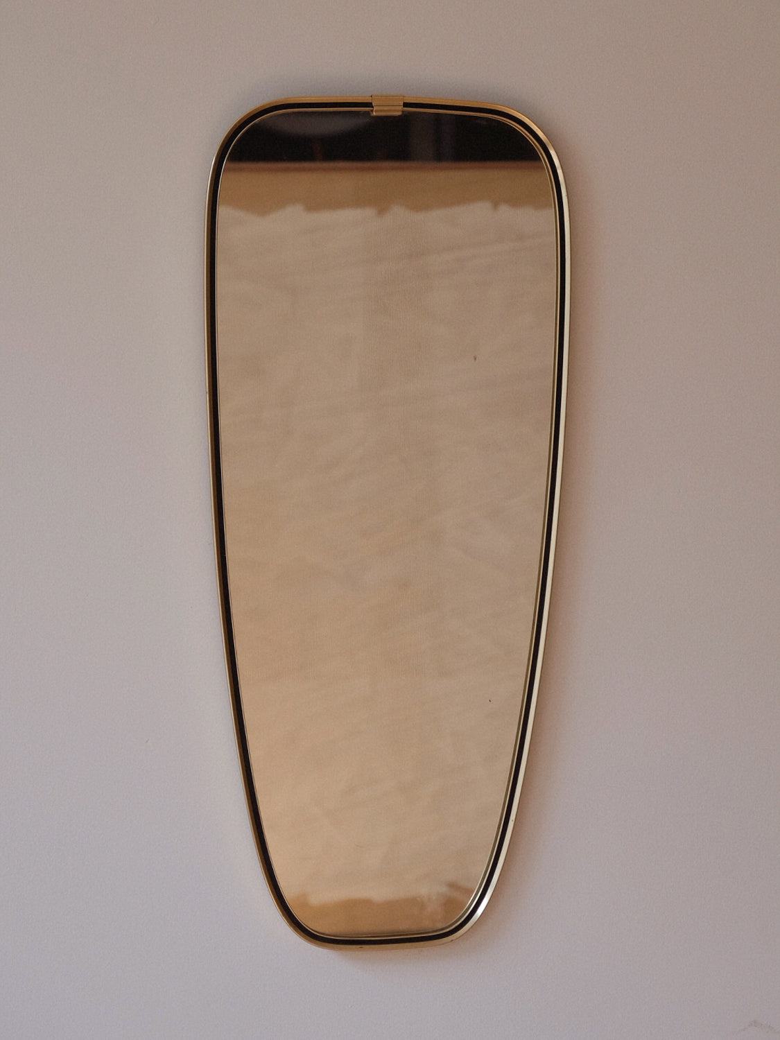 1950s Brass Mirror