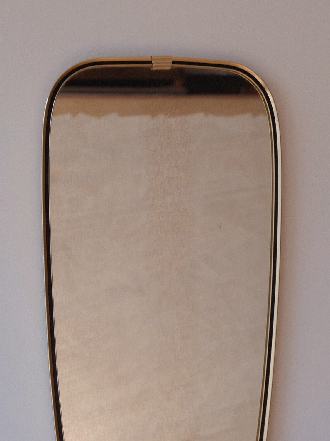 1950s Brass Mirror