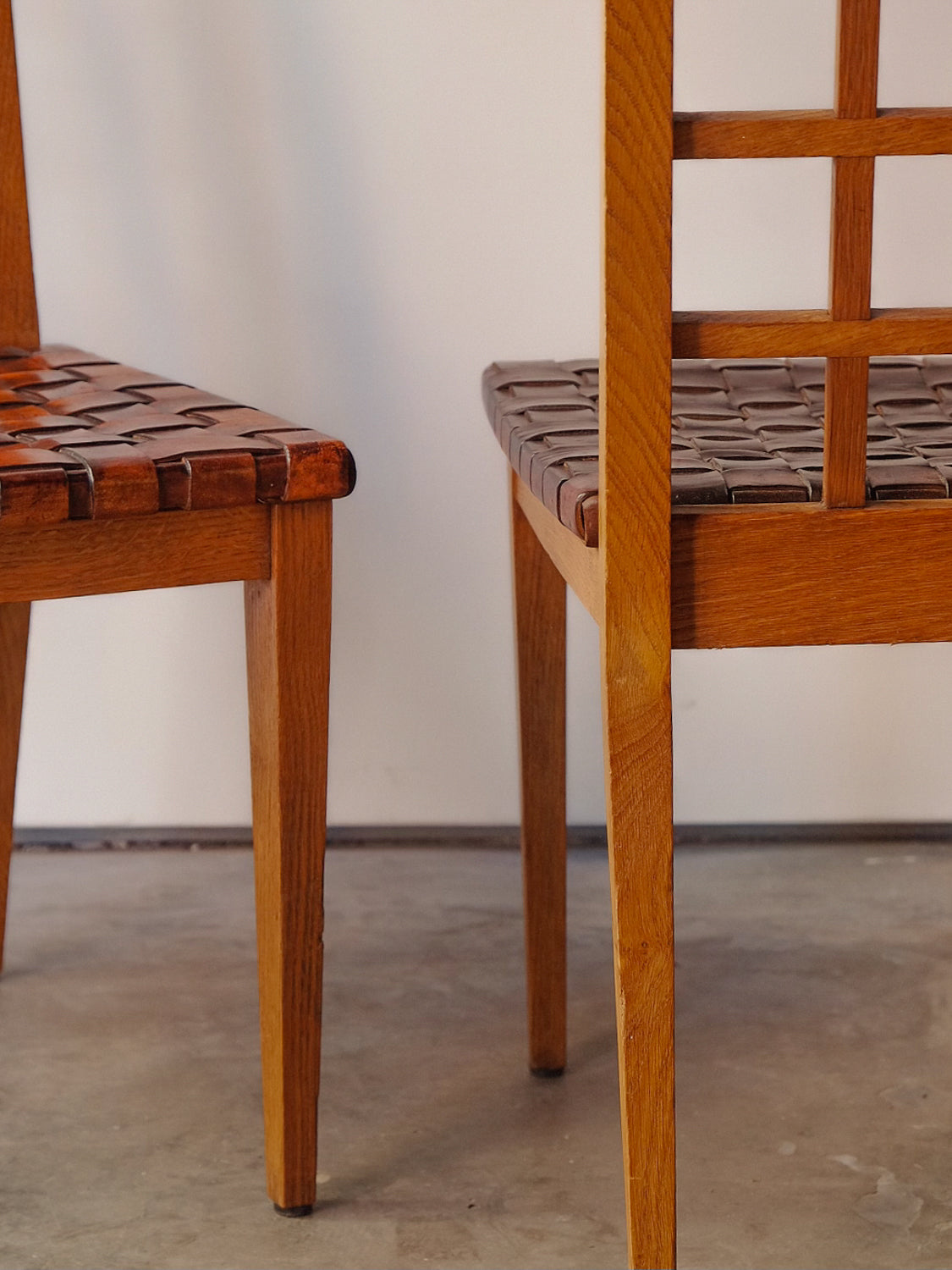 French Oak Dining Chairs