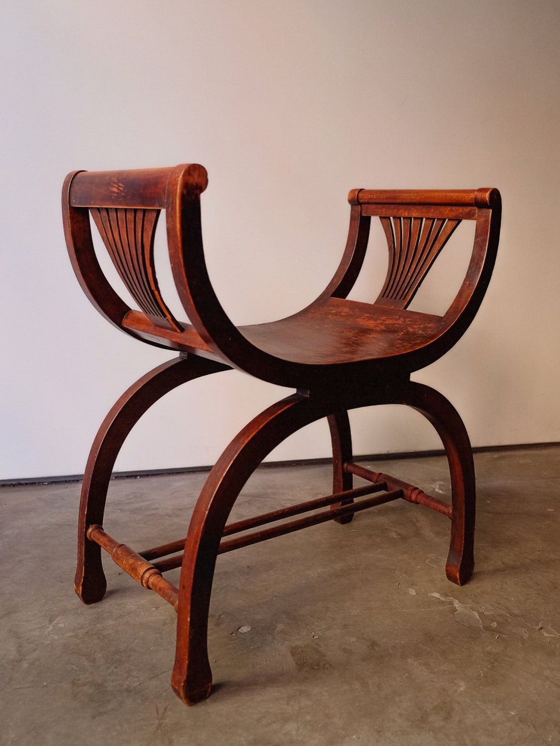 Art Nouveau Curved Stool