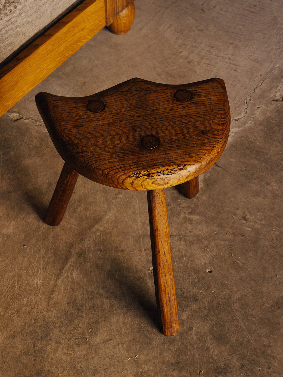 Wooden Saddle Stool