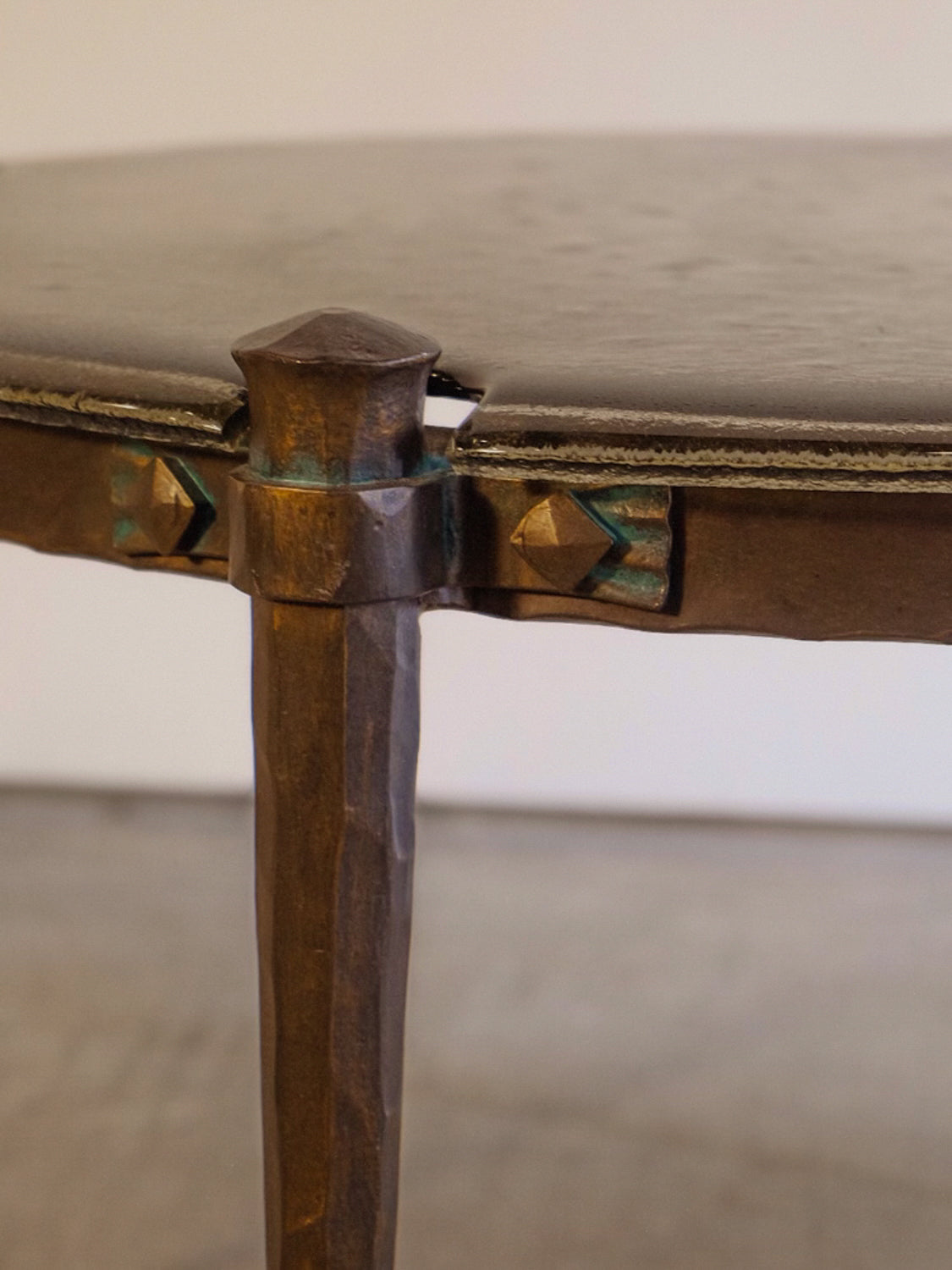 Cast Glass Circular Coffee Table