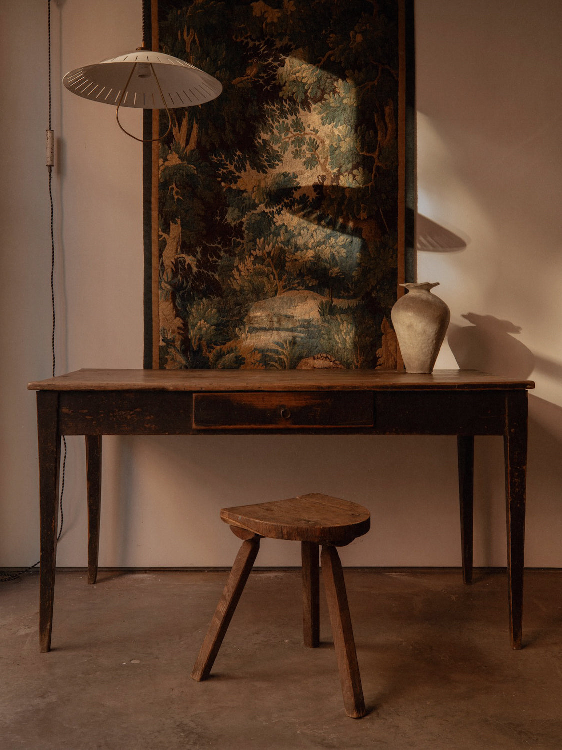 Black Painted Writing Desk