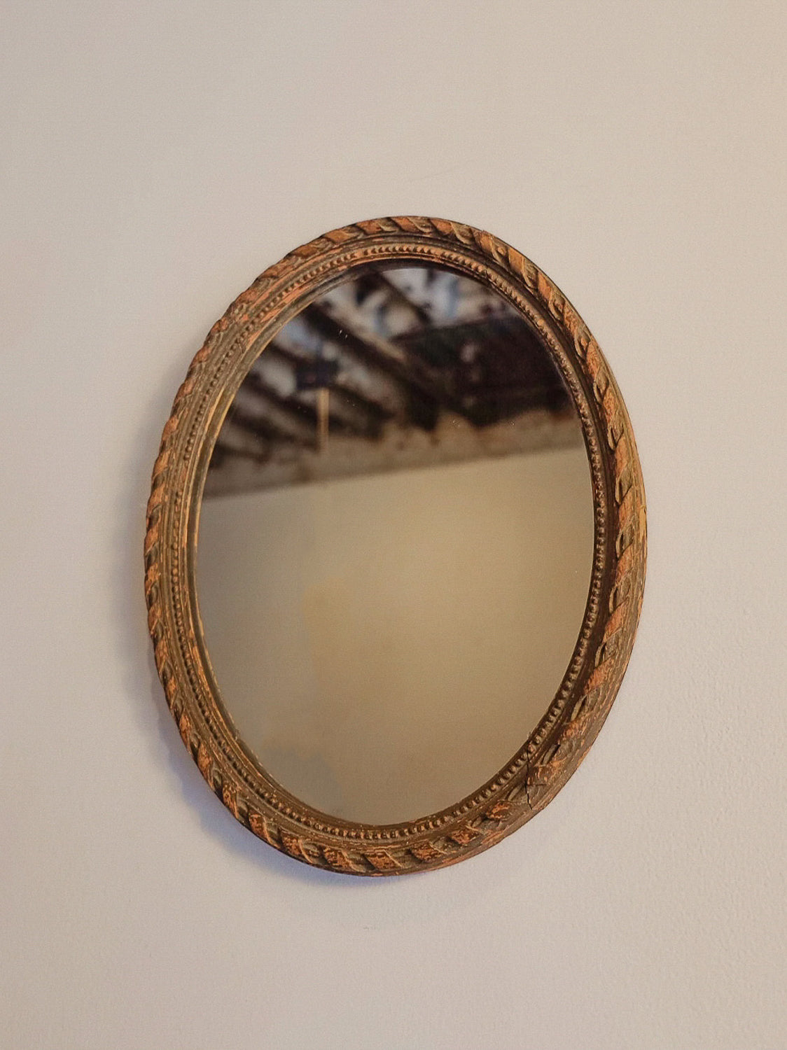 Antique Oval Mirror