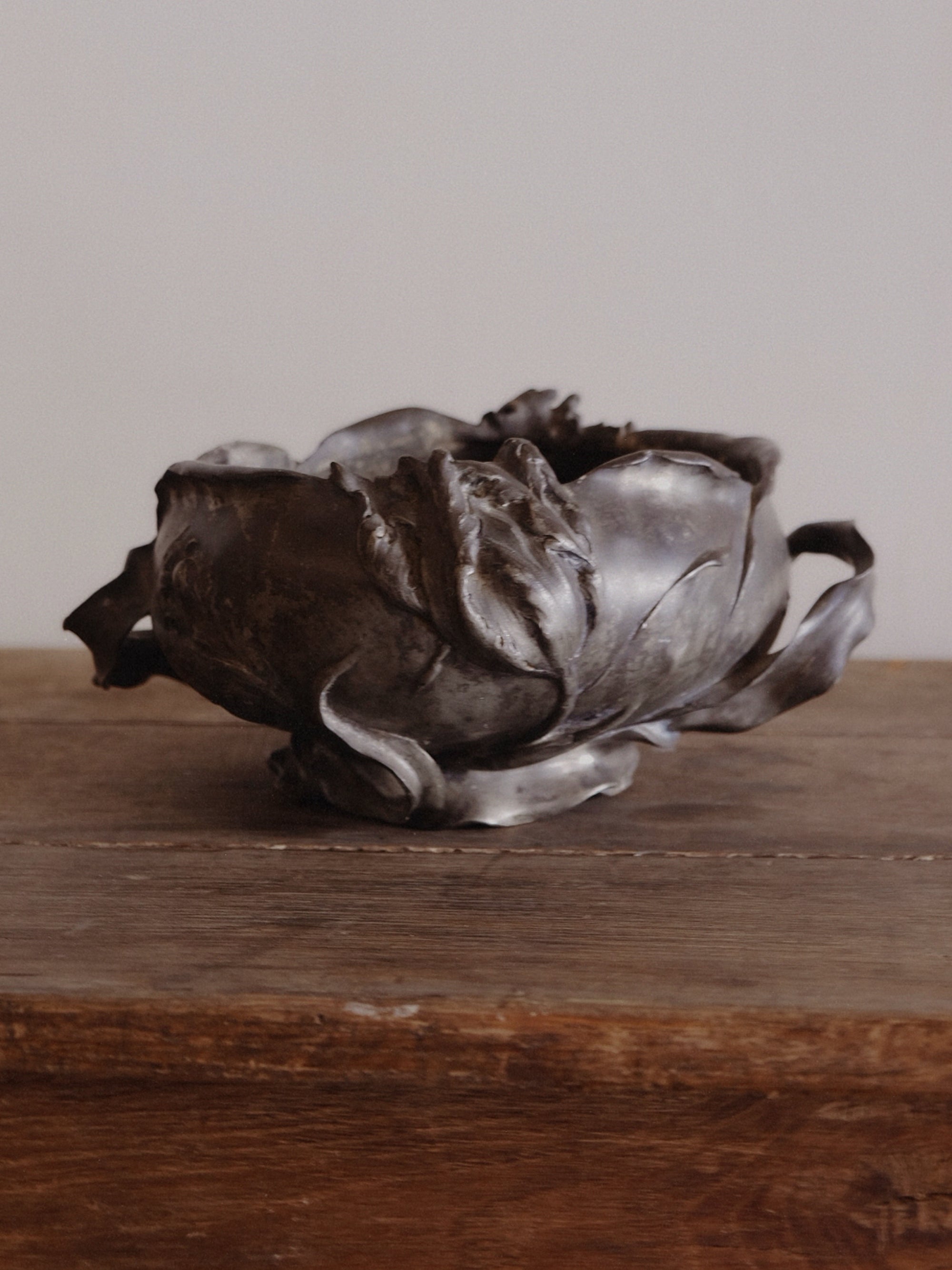 Art Nouveau Metal Bowl