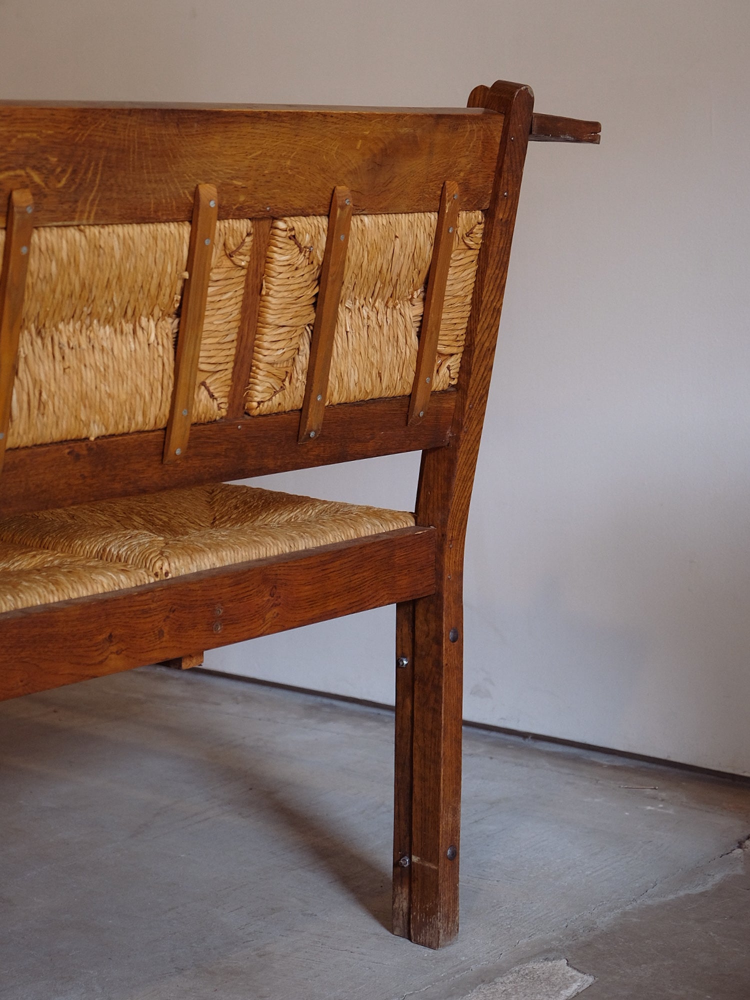 Dutch Oak Corner Bench