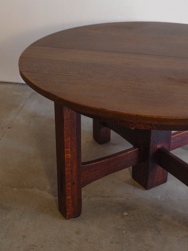 Gustav Stickley Expandable Oak Table