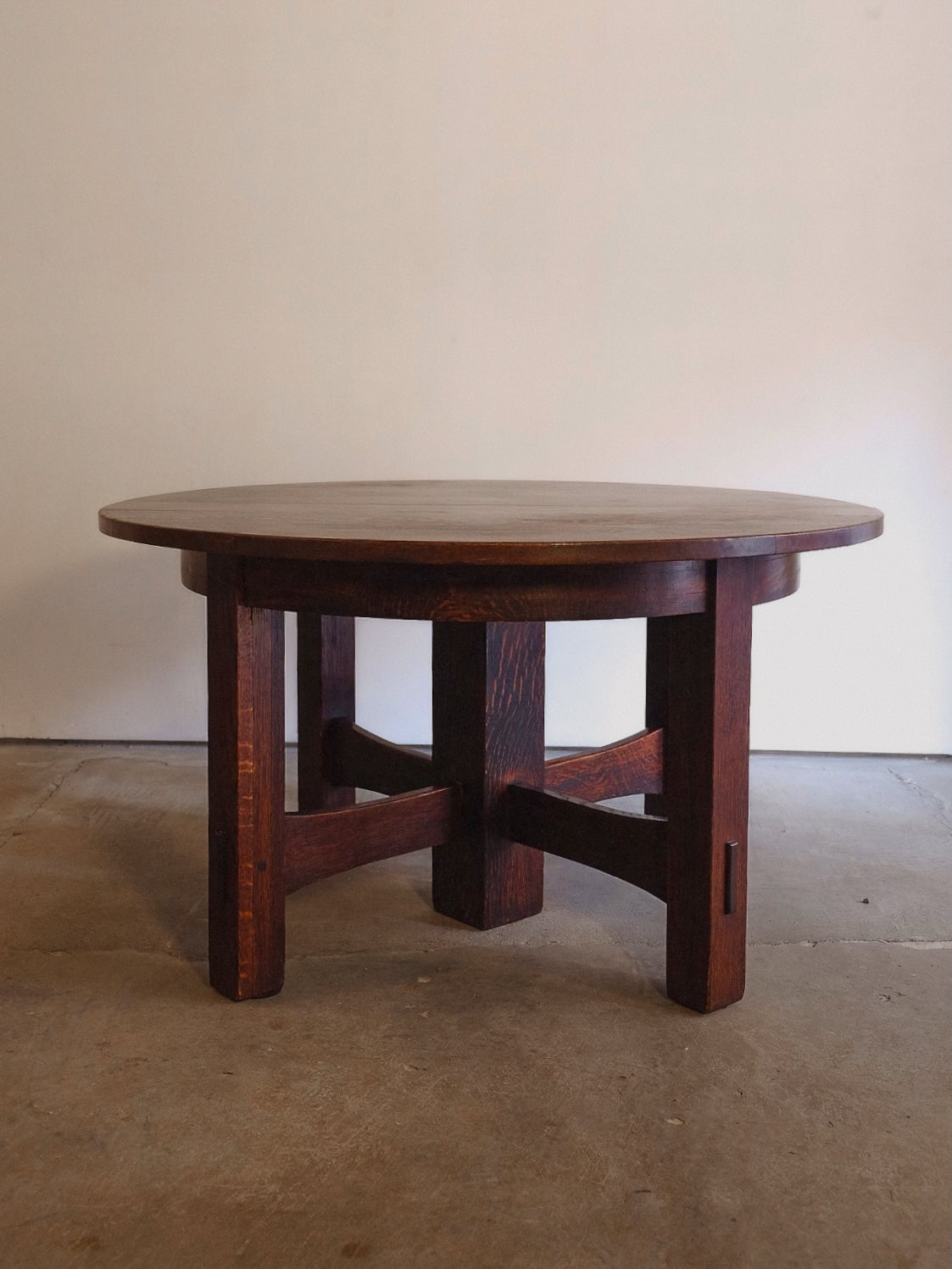 Gustav Stickley Expandable Oak Table