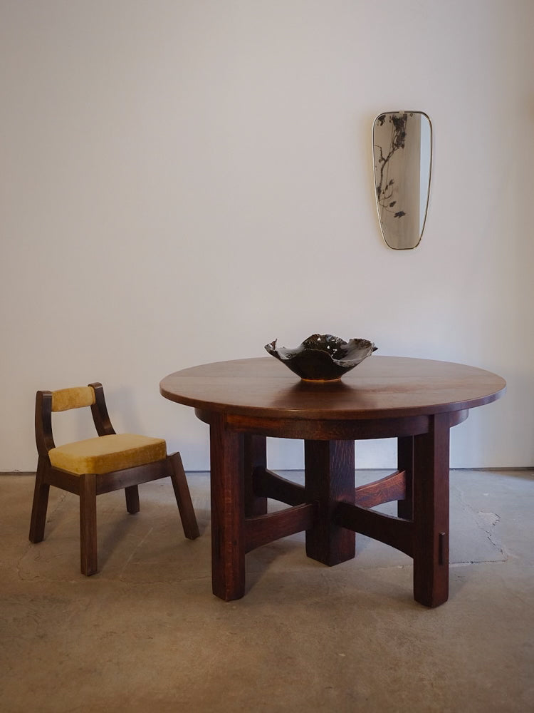 Gustav Stickley Expandable Oak Table