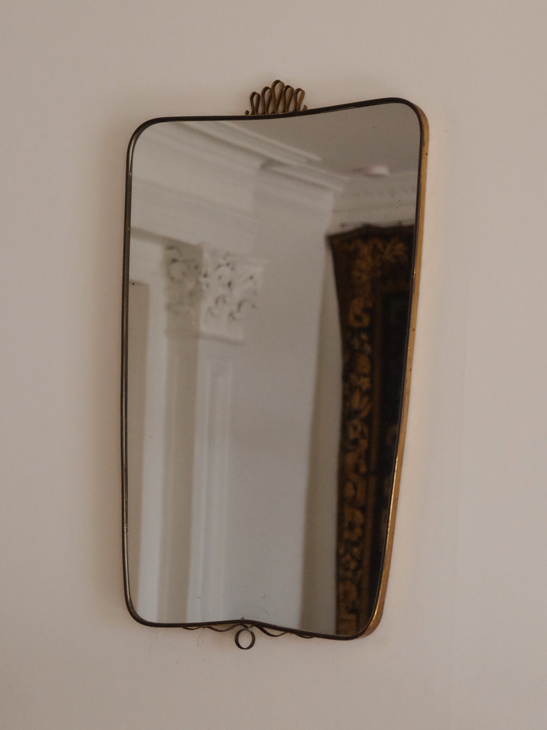 Italian Brass Mirror