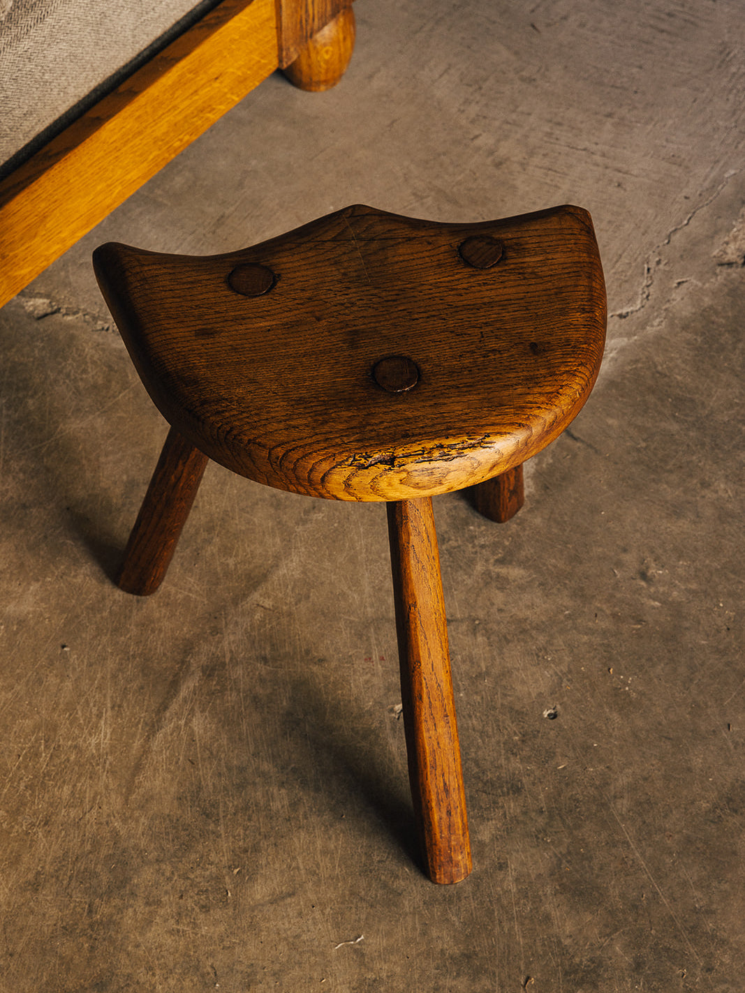Wooden Saddle Stool