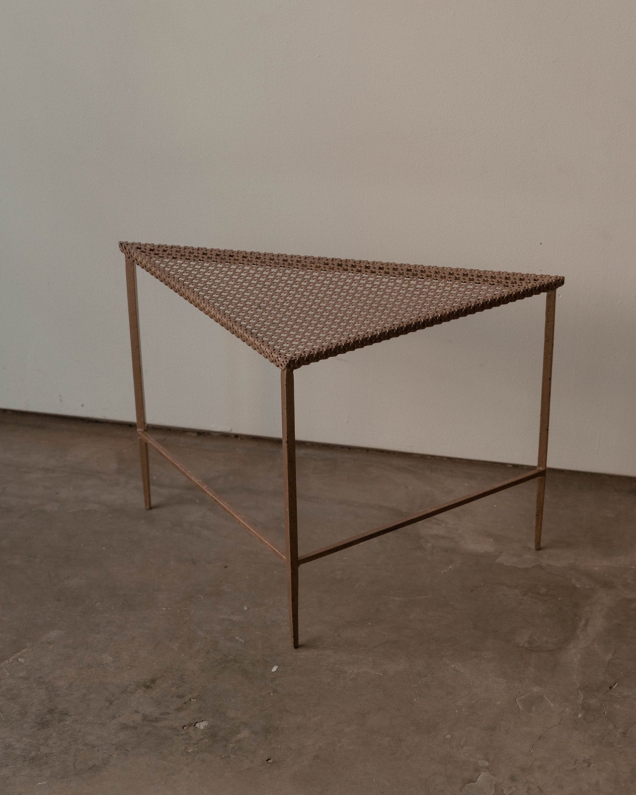Mathieu Matégot Low Triangular Table