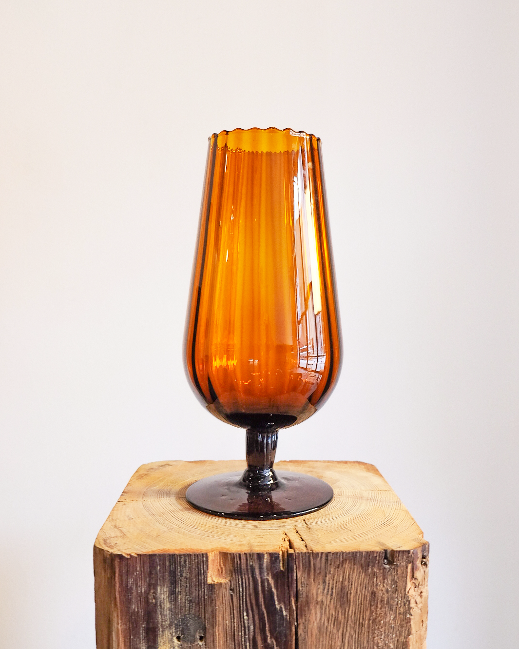 Amber Glass Vase